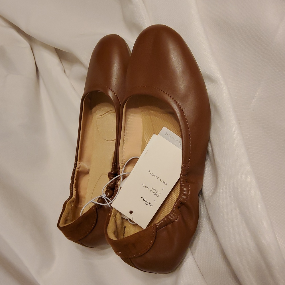 A New Day Women's Meredith Ballet Flats, Cognac - Picture 6 of 7